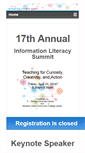 Mobile Screenshot of informationliteracysummit.org